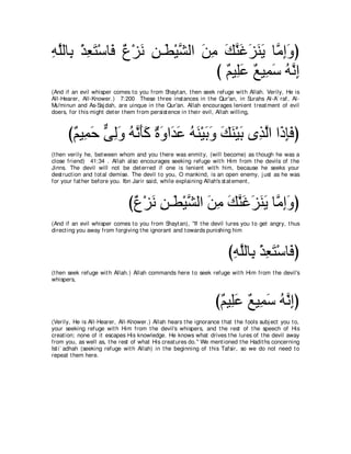 A compilation of the Abridged Tafsir Ibn Kathir Volumes 1 - 10  ( commentary of the meaning ) 