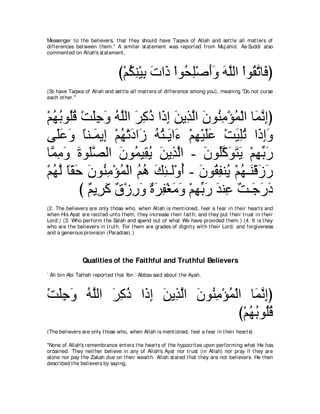 A compilation of the Abridged Tafsir Ibn Kathir Volumes 1 - 10  ( commentary of the meaning ) 