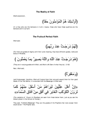 A compilation of the Abridged Tafsir Ibn Kathir Volumes 1 - 10  ( commentary of the meaning ) 