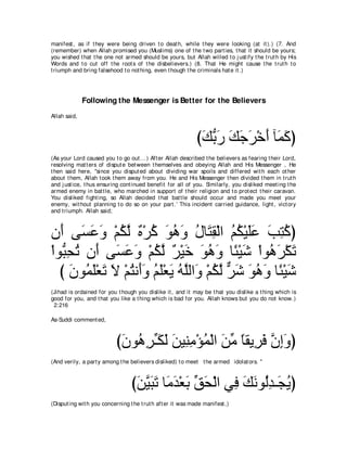 A compilation of the Abridged Tafsir Ibn Kathir Volumes 1 - 10  ( commentary of the meaning ) 
