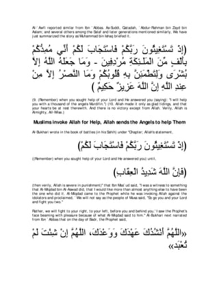 A compilation of the Abridged Tafsir Ibn Kathir Volumes 1 - 10  ( commentary of the meaning ) 