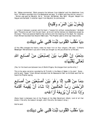 A compilation of the Abridged Tafsir Ibn Kathir Volumes 1 - 10  ( commentary of the meaning ) 