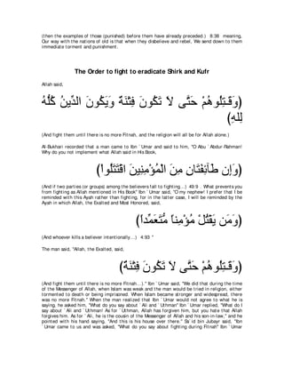 A compilation of the Abridged Tafsir Ibn Kathir Volumes 1 - 10  ( commentary of the meaning ) 