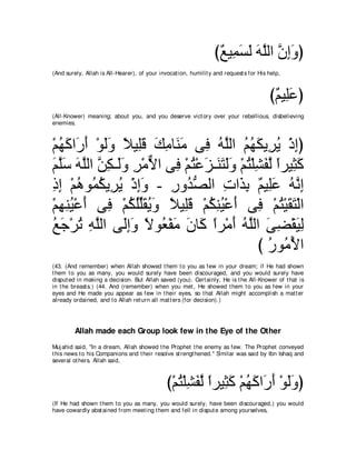 A compilation of the Abridged Tafsir Ibn Kathir Volumes 1 - 10  ( commentary of the meaning ) 