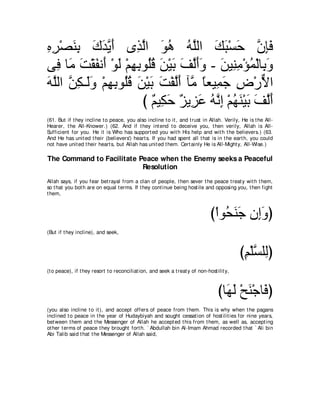 A compilation of the Abridged Tafsir Ibn Kathir Volumes 1 - 10  ( commentary of the meaning ) 