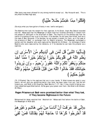 A compilation of the Abridged Tafsir Ibn Kathir Volumes 1 - 10  ( commentary of the meaning ) 