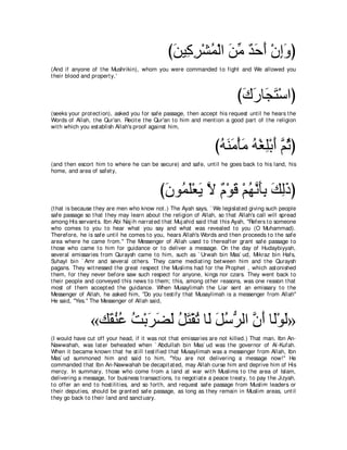 A compilation of the Abridged Tafsir Ibn Kathir Volumes 1 - 10  ( commentary of the meaning ) 