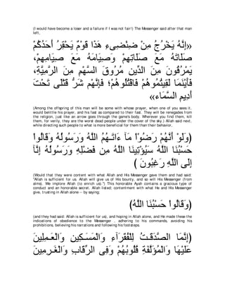 A compilation of the Abridged Tafsir Ibn Kathir Volumes 1 - 10  ( commentary of the meaning ) 