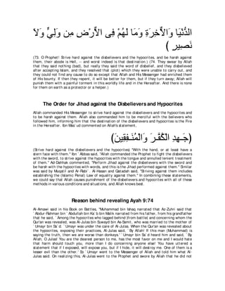 A compilation of the Abridged Tafsir Ibn Kathir Volumes 1 - 10  ( commentary of the meaning ) 