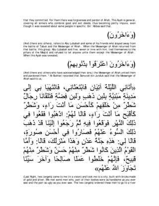 A compilation of the Abridged Tafsir Ibn Kathir Volumes 1 - 10  ( commentary of the meaning ) 