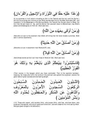 A compilation of the Abridged Tafsir Ibn Kathir Volumes 1 - 10  ( commentary of the meaning ) 