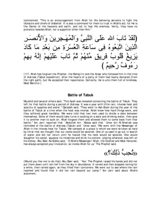 A compilation of the Abridged Tafsir Ibn Kathir Volumes 1 - 10  ( commentary of the meaning ) 