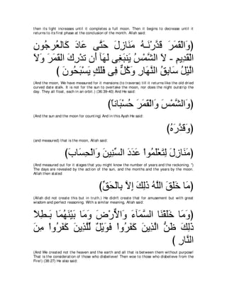 A compilation of the Abridged Tafsir Ibn Kathir Volumes 1 - 10  ( commentary of the meaning ) 