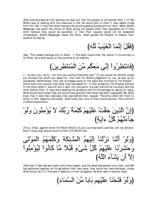 A compilation of the Abridged Tafsir Ibn Kathir Volumes 1 - 10  ( commentary of the meaning ) 