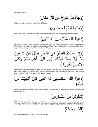 A compilation of the Abridged Tafsir Ibn Kathir Volumes 1 - 10  ( commentary of the meaning ) 