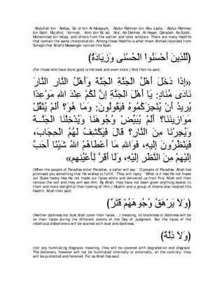 A compilation of the Abridged Tafsir Ibn Kathir Volumes 1 - 10  ( commentary of the meaning ) 