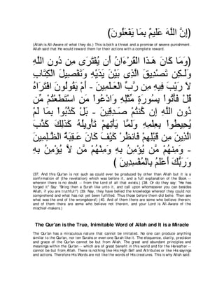 A compilation of the Abridged Tafsir Ibn Kathir Volumes 1 - 10  ( commentary of the meaning ) 