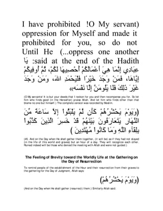 A compilation of the Abridged Tafsir Ibn Kathir Volumes 1 - 10  ( commentary of the meaning ) 