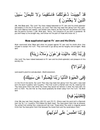 A compilation of the Abridged Tafsir Ibn Kathir Volumes 1 - 10  ( commentary of the meaning ) 