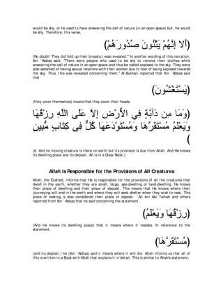 A compilation of the Abridged Tafsir Ibn Kathir Volumes 1 - 10  ( commentary of the meaning ) 