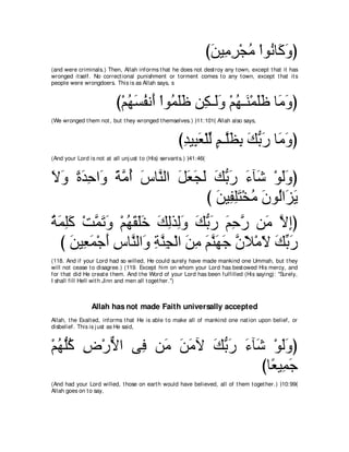 A compilation of the Abridged Tafsir Ibn Kathir Volumes 1 - 10  ( commentary of the meaning ) 