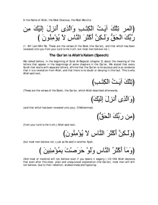 A compilation of the Abridged Tafsir Ibn Kathir Volumes 1 - 10  ( commentary of the meaning ) 