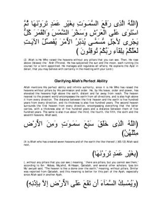 A compilation of the Abridged Tafsir Ibn Kathir Volumes 1 - 10  ( commentary of the meaning ) 