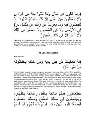 A compilation of the Abridged Tafsir Ibn Kathir Volumes 1 - 10  ( commentary of the meaning ) 