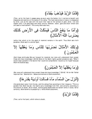 A compilation of the Abridged Tafsir Ibn Kathir Volumes 1 - 10  ( commentary of the meaning ) 