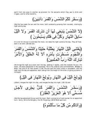 A compilation of the Abridged Tafsir Ibn Kathir Volumes 1 - 10  ( commentary of the meaning ) 