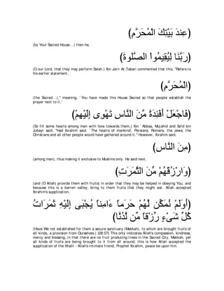 A compilation of the Abridged Tafsir Ibn Kathir Volumes 1 - 10  ( commentary of the meaning ) 