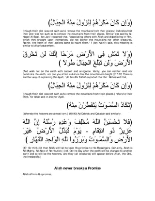 A compilation of the Abridged Tafsir Ibn Kathir Volumes 1 - 10  ( commentary of the meaning ) 