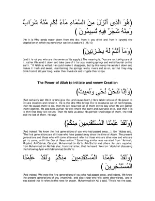 A compilation of the Abridged Tafsir Ibn Kathir Volumes 1 - 10  ( commentary of the meaning ) 