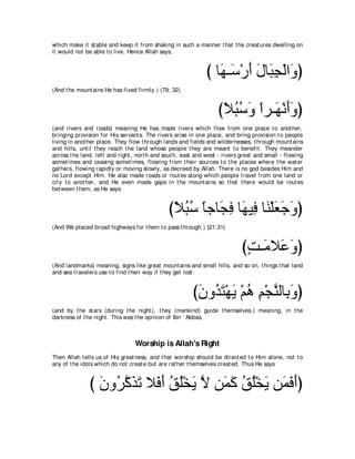 A compilation of the Abridged Tafsir Ibn Kathir Volumes 1 - 10  ( commentary of the meaning ) 