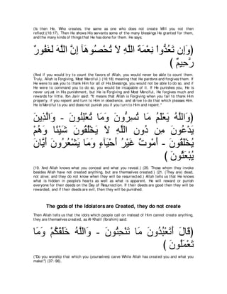 A compilation of the Abridged Tafsir Ibn Kathir Volumes 1 - 10  ( commentary of the meaning ) 