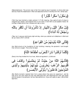 A compilation of the Abridged Tafsir Ibn Kathir Volumes 1 - 10  ( commentary of the meaning ) 