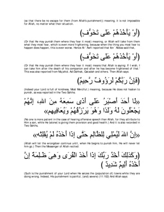 A compilation of the Abridged Tafsir Ibn Kathir Volumes 1 - 10  ( commentary of the meaning ) 