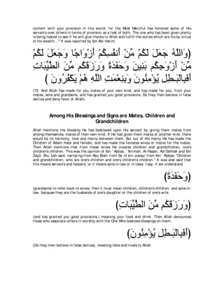 A compilation of the Abridged Tafsir Ibn Kathir Volumes 1 - 10  ( commentary of the meaning ) 