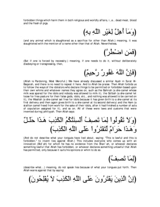 A compilation of the Abridged Tafsir Ibn Kathir Volumes 1 - 10  ( commentary of the meaning ) 