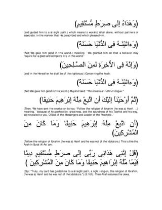 A compilation of the Abridged Tafsir Ibn Kathir Volumes 1 - 10  ( commentary of the meaning ) 