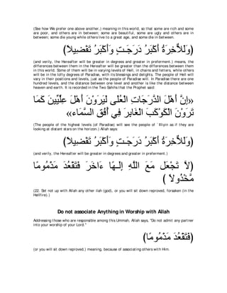 A compilation of the Abridged Tafsir Ibn Kathir Volumes 1 - 10  ( commentary of the meaning ) 