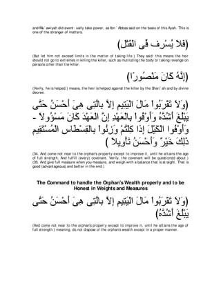 A compilation of the Abridged Tafsir Ibn Kathir Volumes 1 - 10  ( commentary of the meaning ) 