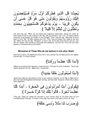 A compilation of the Abridged Tafsir Ibn Kathir Volumes 1 - 10  ( commentary of the meaning ) 