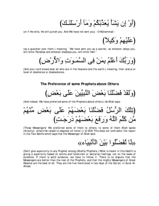 A compilation of the Abridged Tafsir Ibn Kathir Volumes 1 - 10  ( commentary of the meaning ) 