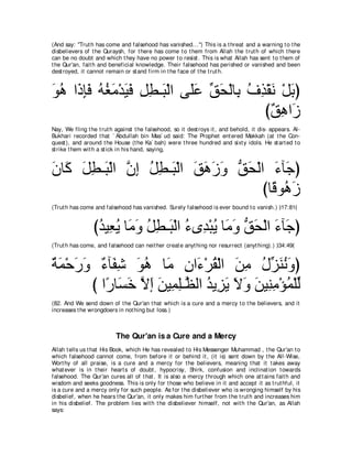 A compilation of the Abridged Tafsir Ibn Kathir Volumes 1 - 10  ( commentary of the meaning ) 