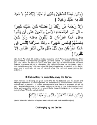 A compilation of the Abridged Tafsir Ibn Kathir Volumes 1 - 10  ( commentary of the meaning ) 