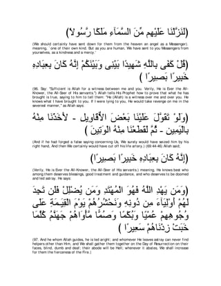 A compilation of the Abridged Tafsir Ibn Kathir Volumes 1 - 10  ( commentary of the meaning ) 