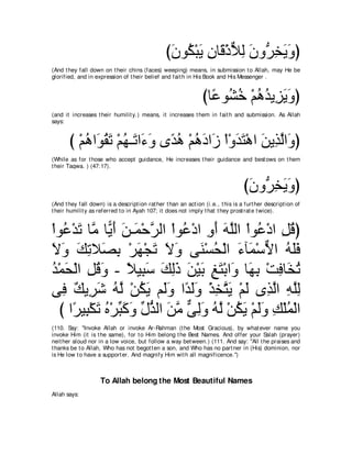 A compilation of the Abridged Tafsir Ibn Kathir Volumes 1 - 10  ( commentary of the meaning ) 