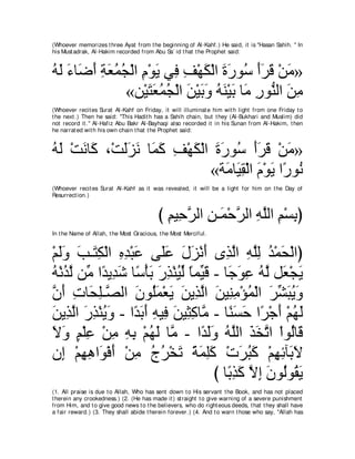 A compilation of the Abridged Tafsir Ibn Kathir Volumes 1 - 10  ( commentary of the meaning ) 