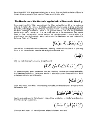 A compilation of the Abridged Tafsir Ibn Kathir Volumes 1 - 10  ( commentary of the meaning ) 